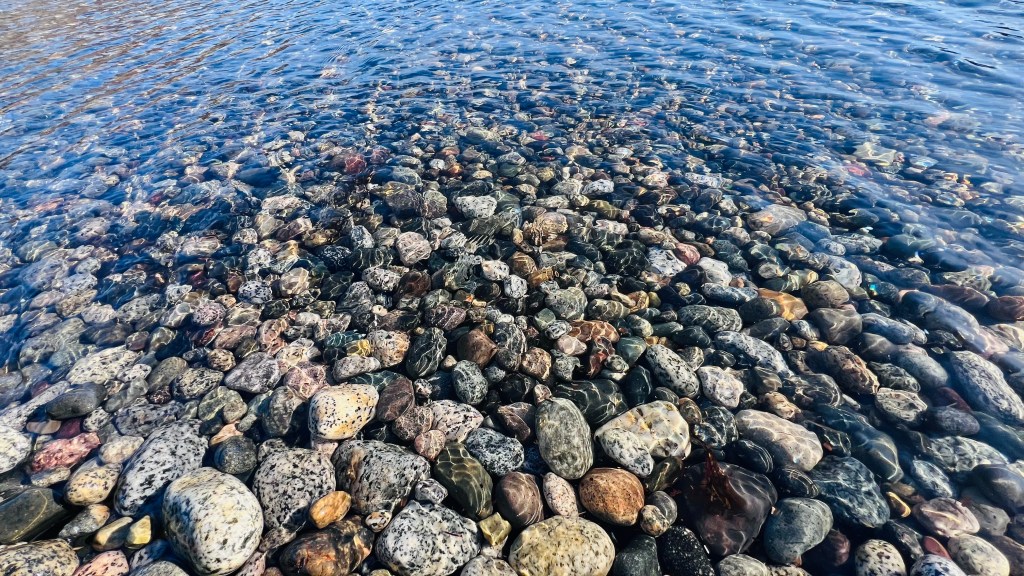Stones underwater